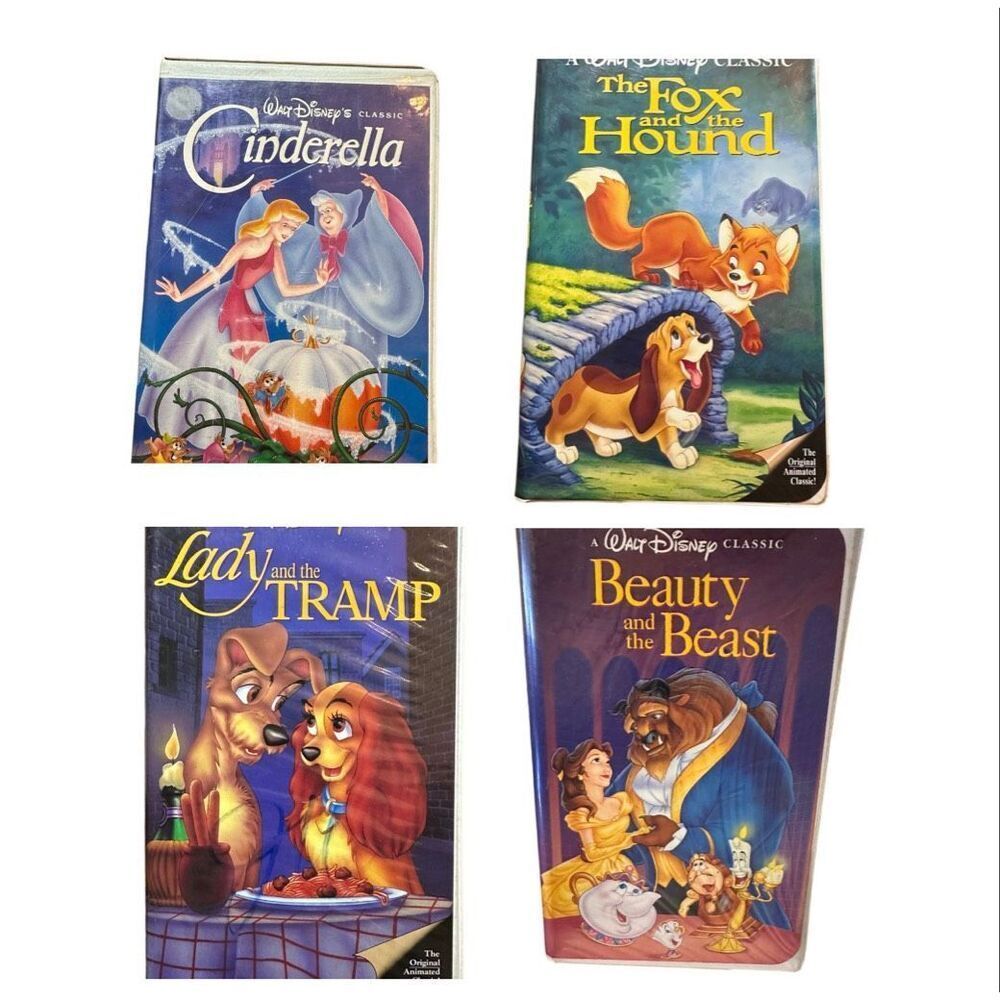 Four Vintage Disney World Classic Collections VHS Movies